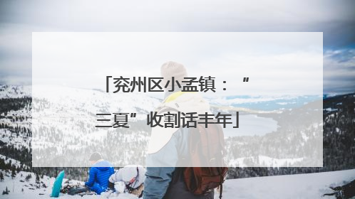 兖州区小孟镇：“三夏”收割话丰年